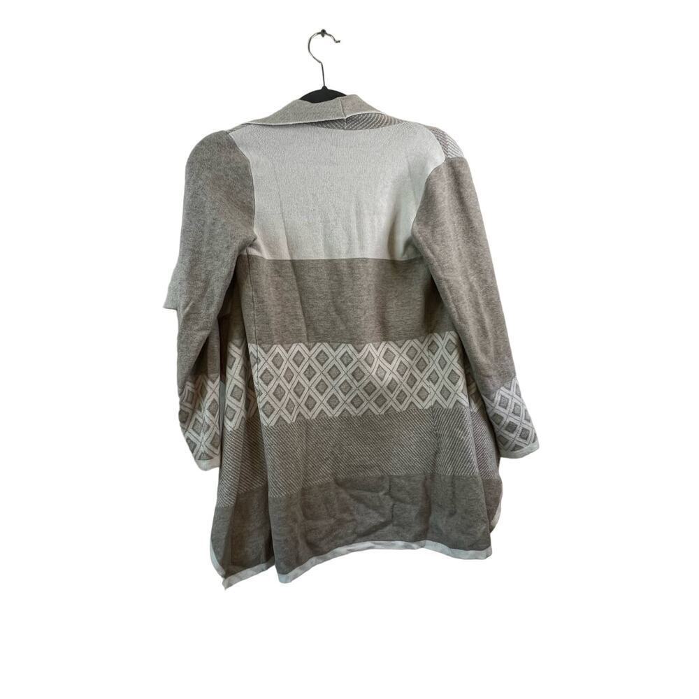 Evolution by Cyrus Beige Open Front Cardigan Size Small - Picture 4 of 4